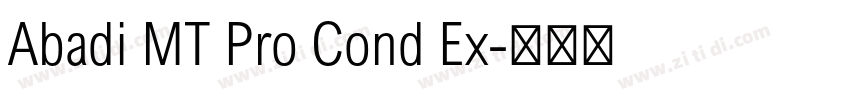 Abadi MT Pro Cond Ex字体转换